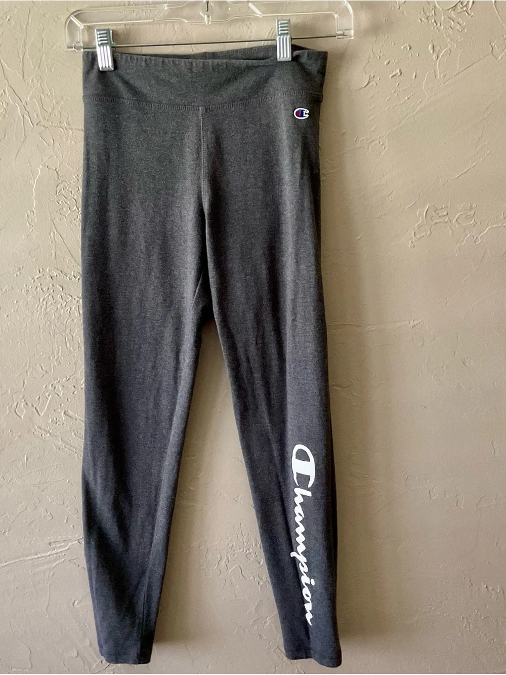 Champion Kids Leggings with White Script Logo